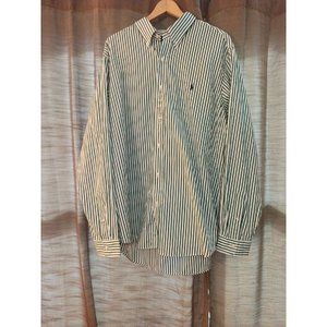 NWT Men's Polo Ralph Lauren Classic Fit Green\White Embroidered Logo Shirt 2XT